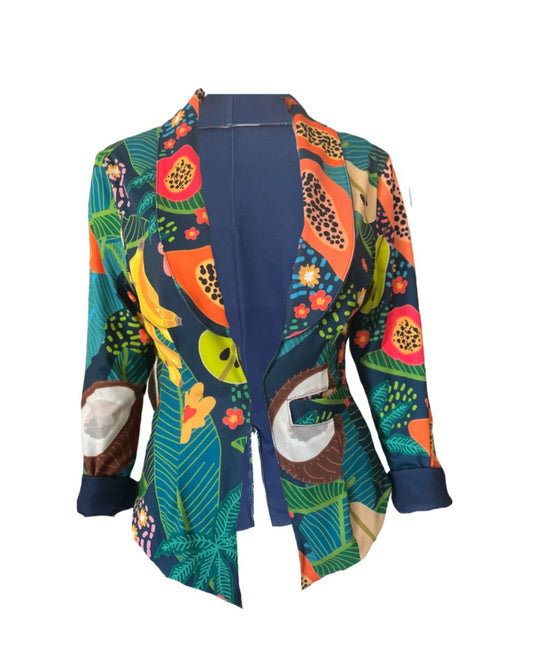 03 Coconut Navy - Reversible Blazer